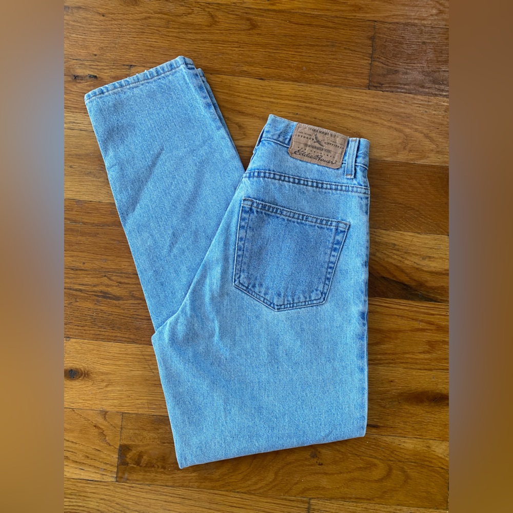True vintage 90’s Eddie Bauer light wash denim